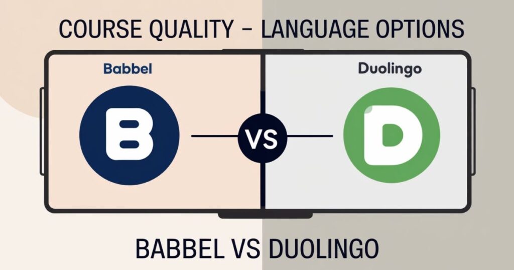 Course Quality and Language Options of Babbel vs Duolingo