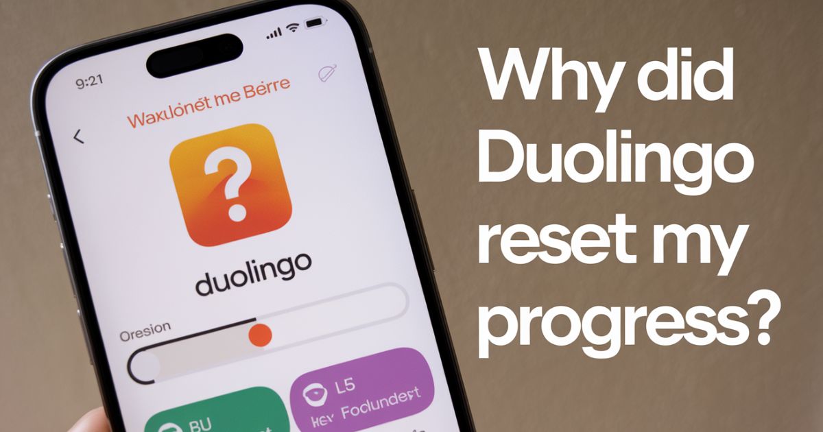 Why Did Duolingo Reset My Progress